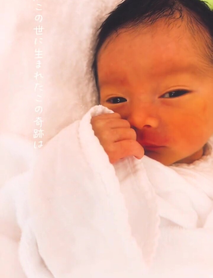 生まれたばかりのりおくん