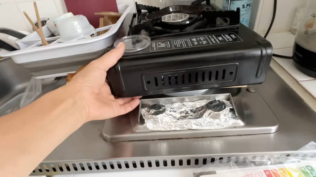 普段の調理に使っているカセットコンロ