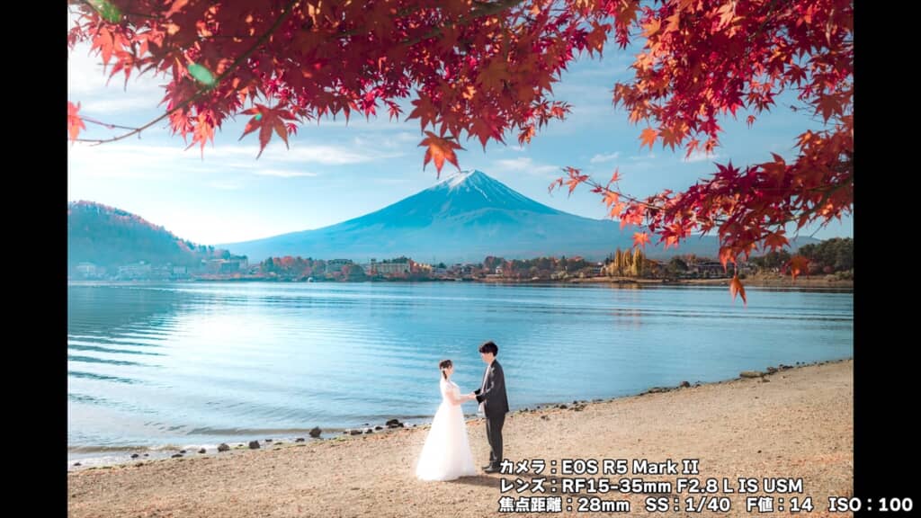 47都道府県でウエディングフォトを撮影している新婚カップル