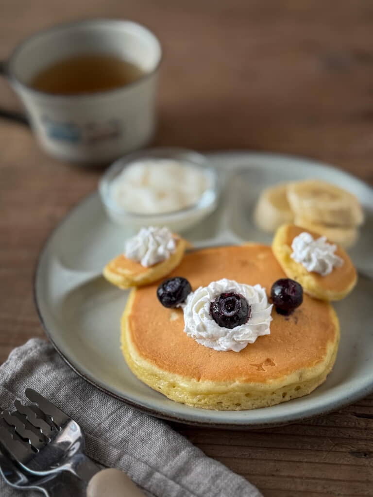 パンケーキはくまさんに