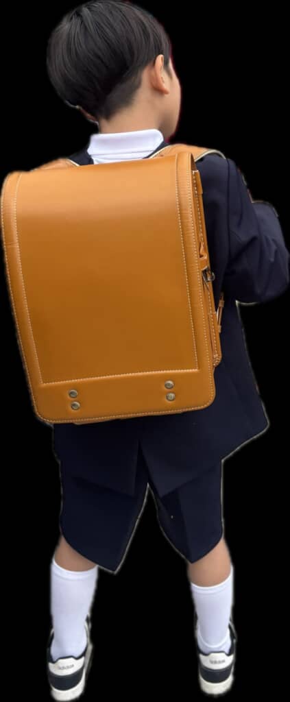 きれいなキャメル色のランドセル