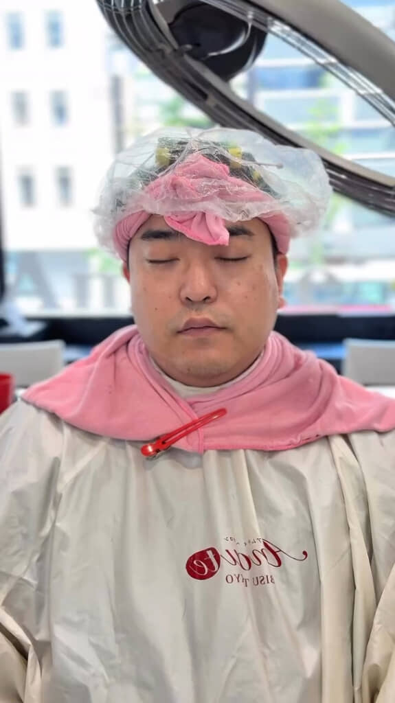 初パーマとカラーにも挑戦