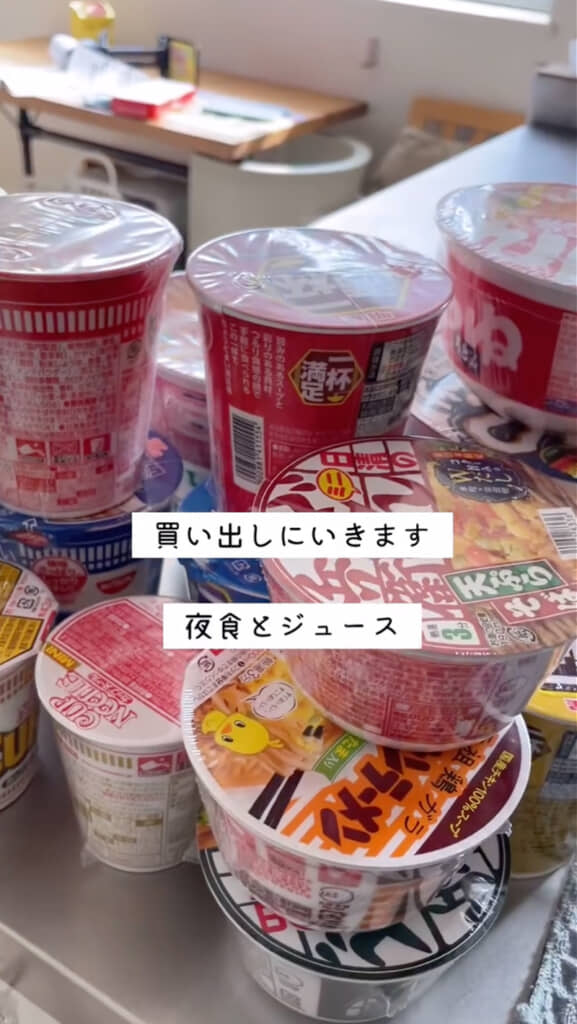 ジュースや夜食を購入