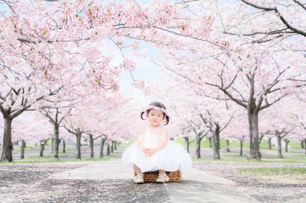 ツインテールと花冠がかわいいです