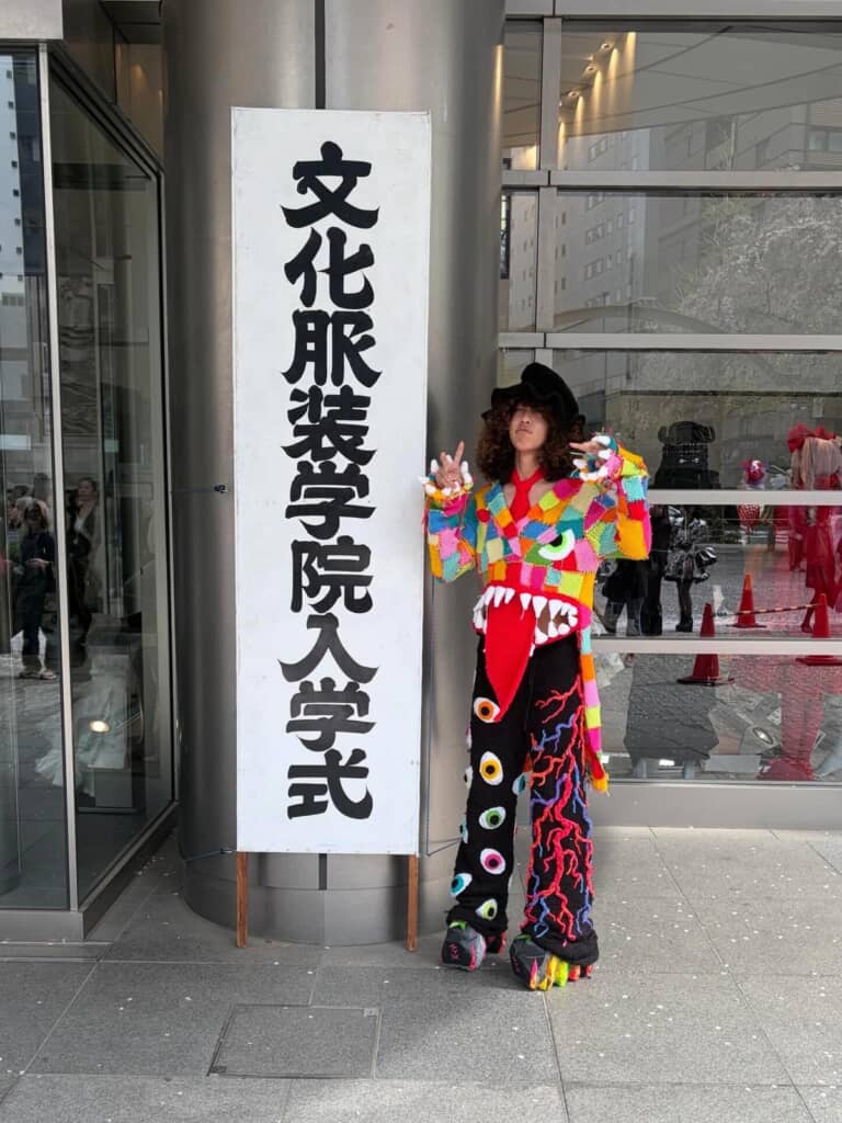 文化服装学院の入学式に出席したぱーまんさん