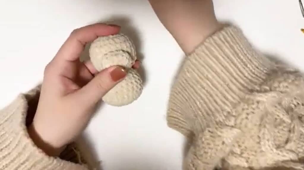 鼻を付けました