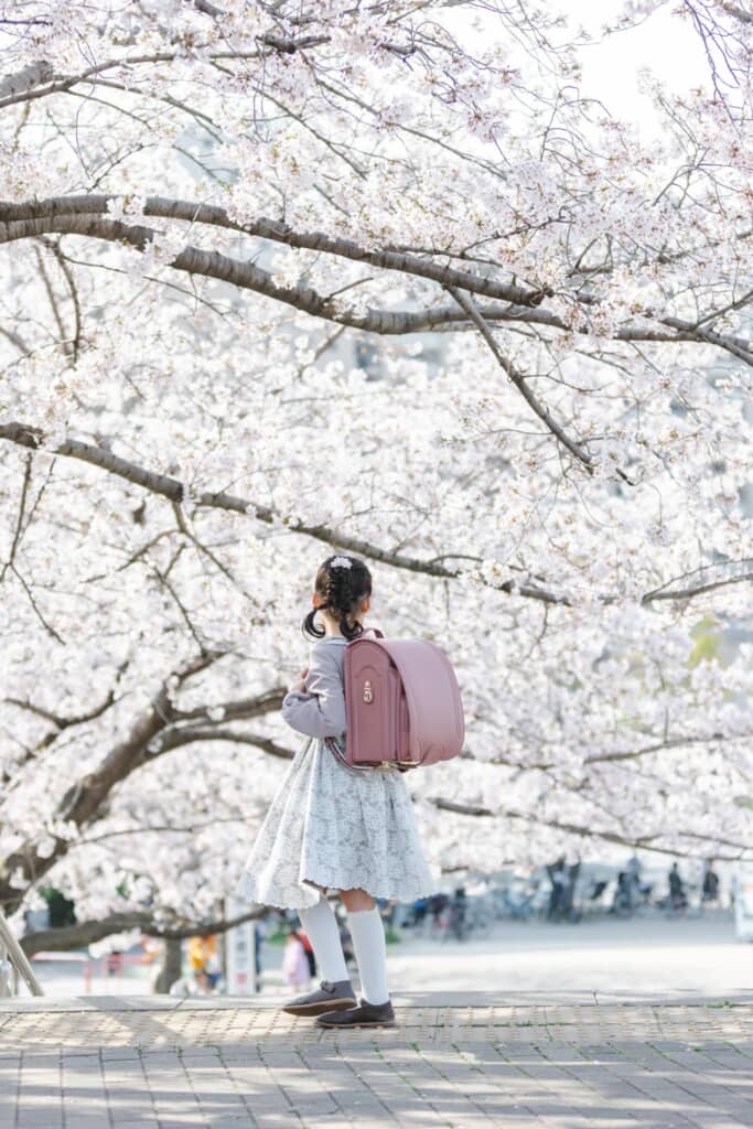 ワンピースを着用した長女ちゃん