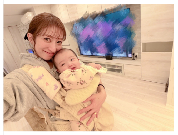 3月に撮影された夢空ちゃんと辻さん（画像は辻希美オフィシャルブログから）