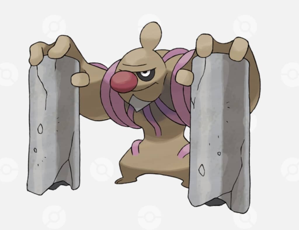 太い腕とがっしりした体が特徴的なポケモン「ローブシン」（画像出典：ポケモン図鑑）