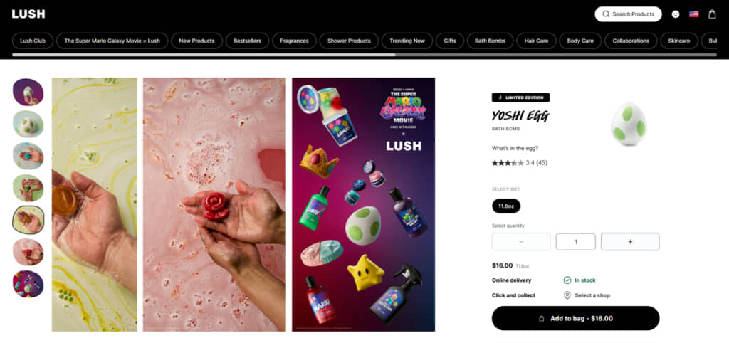 Yoshi Eggは1個16ドル（約2500円）。マリオのアイテム入り