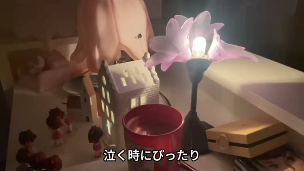 気分などによって照明を使い分けています