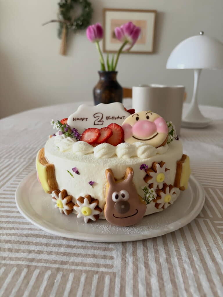 アンパンマンケーキかわいい～！