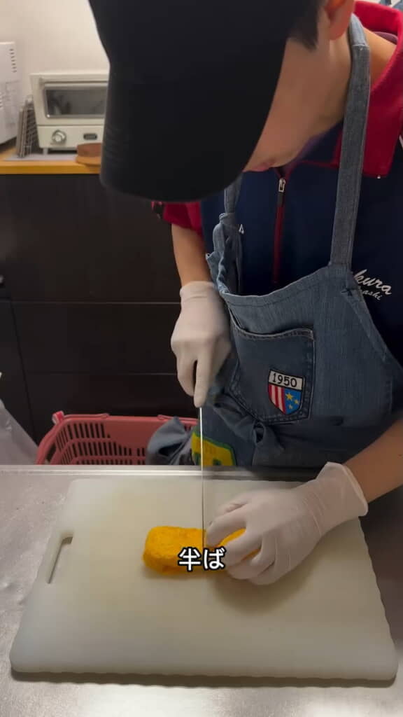 おいしそうにできた卵焼き