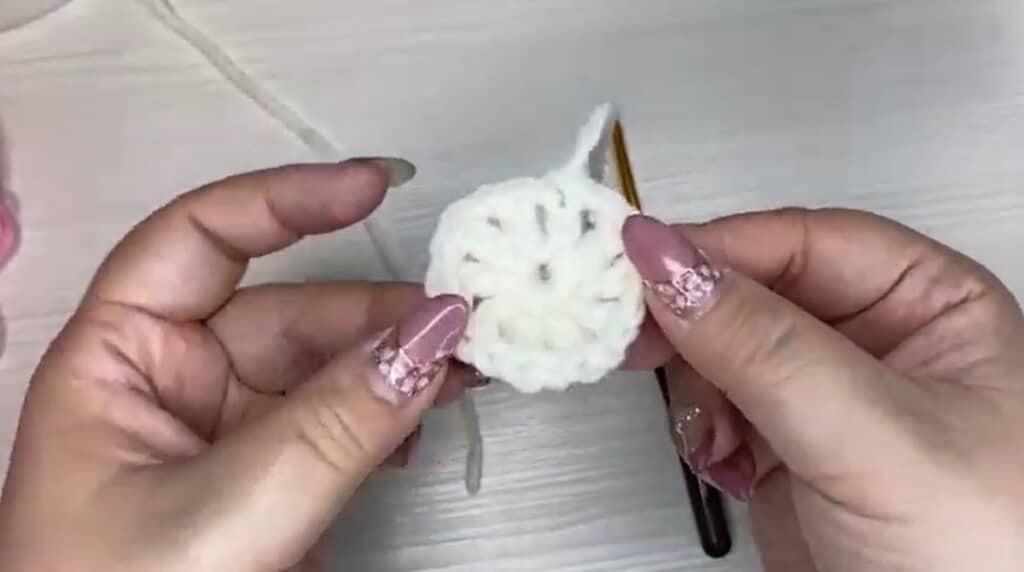 1段目編み終わり