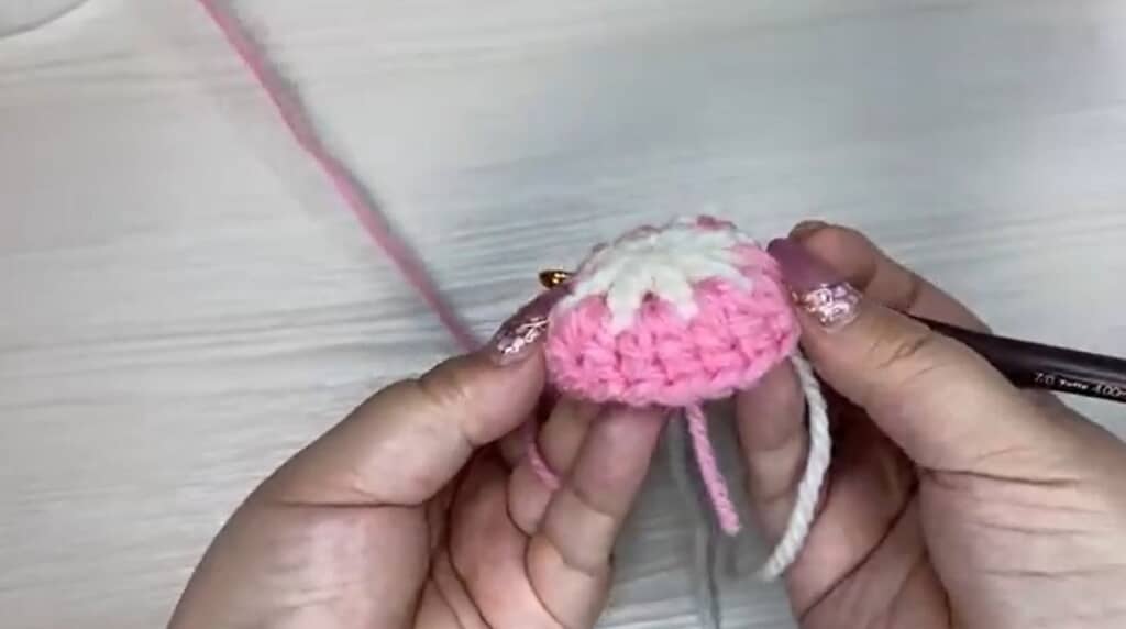 2段目編み終わり