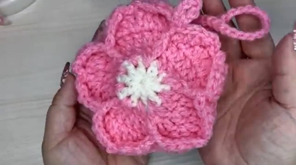 桜のミニポーチが完成しました