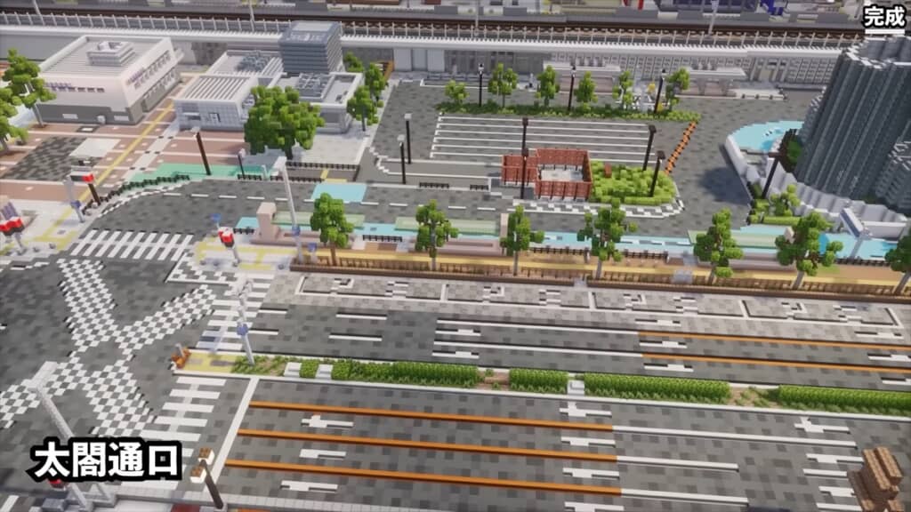 マインクラフトで再現した名古屋駅