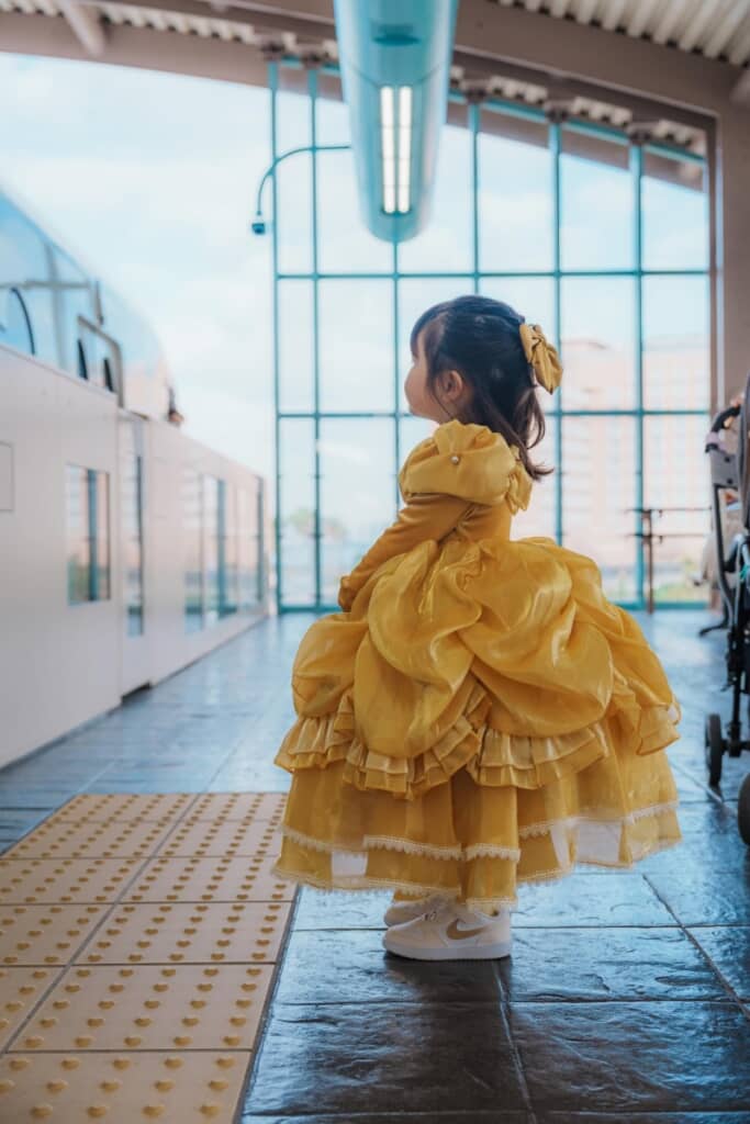 『美女と野獣』のベルになりきった、あおちゃん