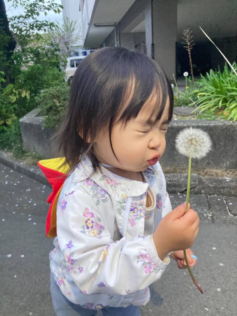 吹く場所がちょっとずれちゃったね