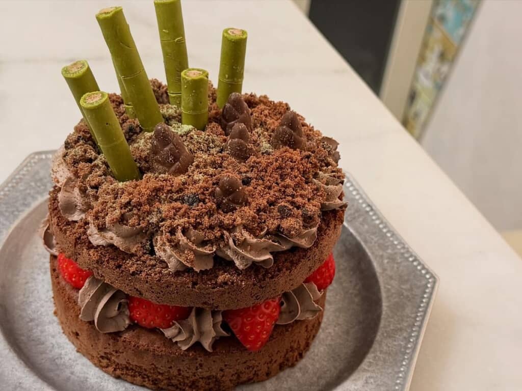 たけのこ掘りケーキ