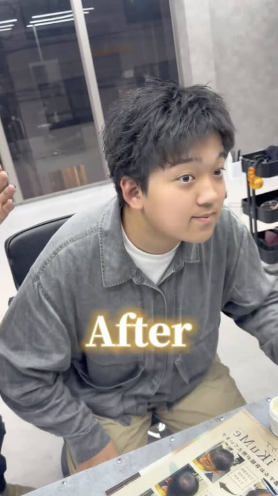 おしゃれですっきりした髪形に変身!