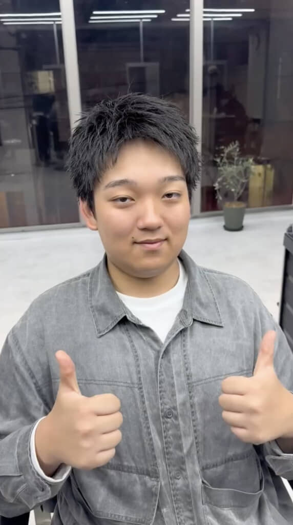 にっこり笑顔で大満足