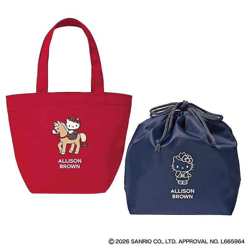 ハローキティ×アリソンブラウンのトート＆巾着