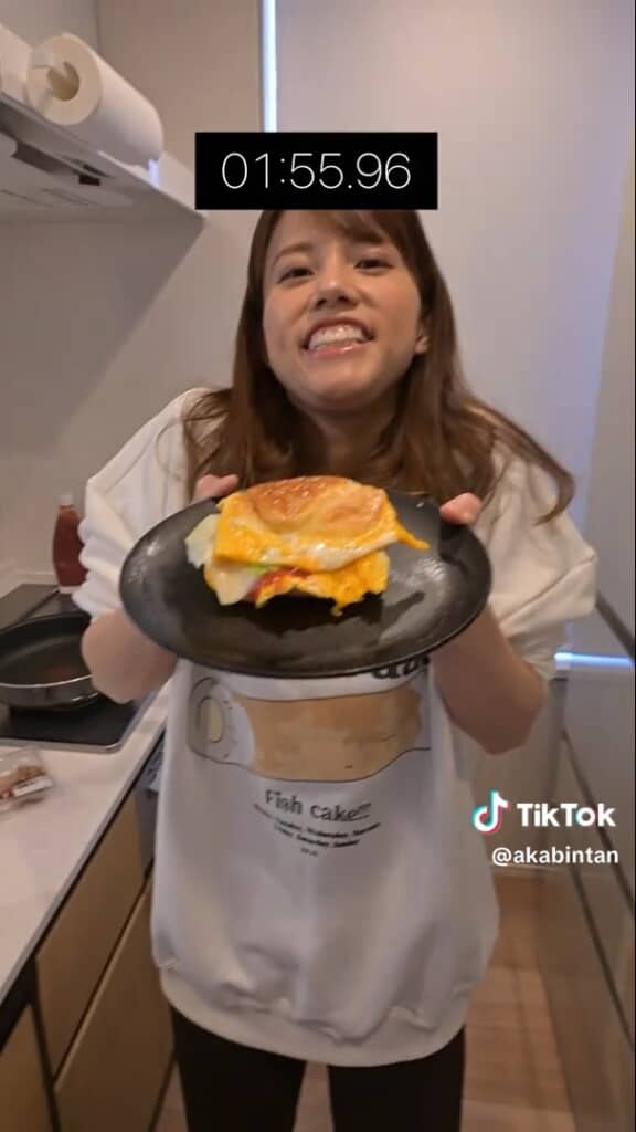 2分足らずで完成