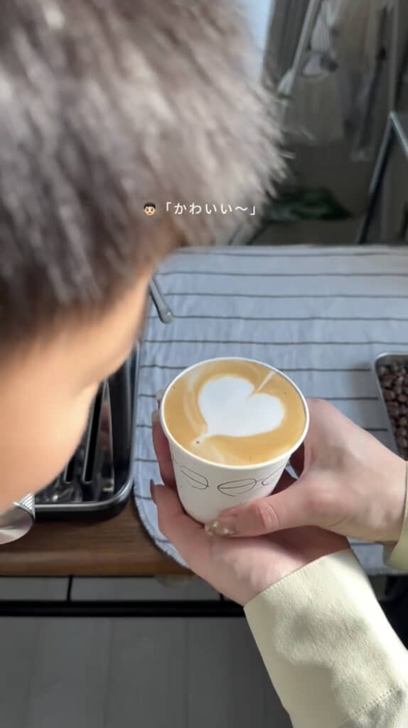 本格カフェラテが完成！