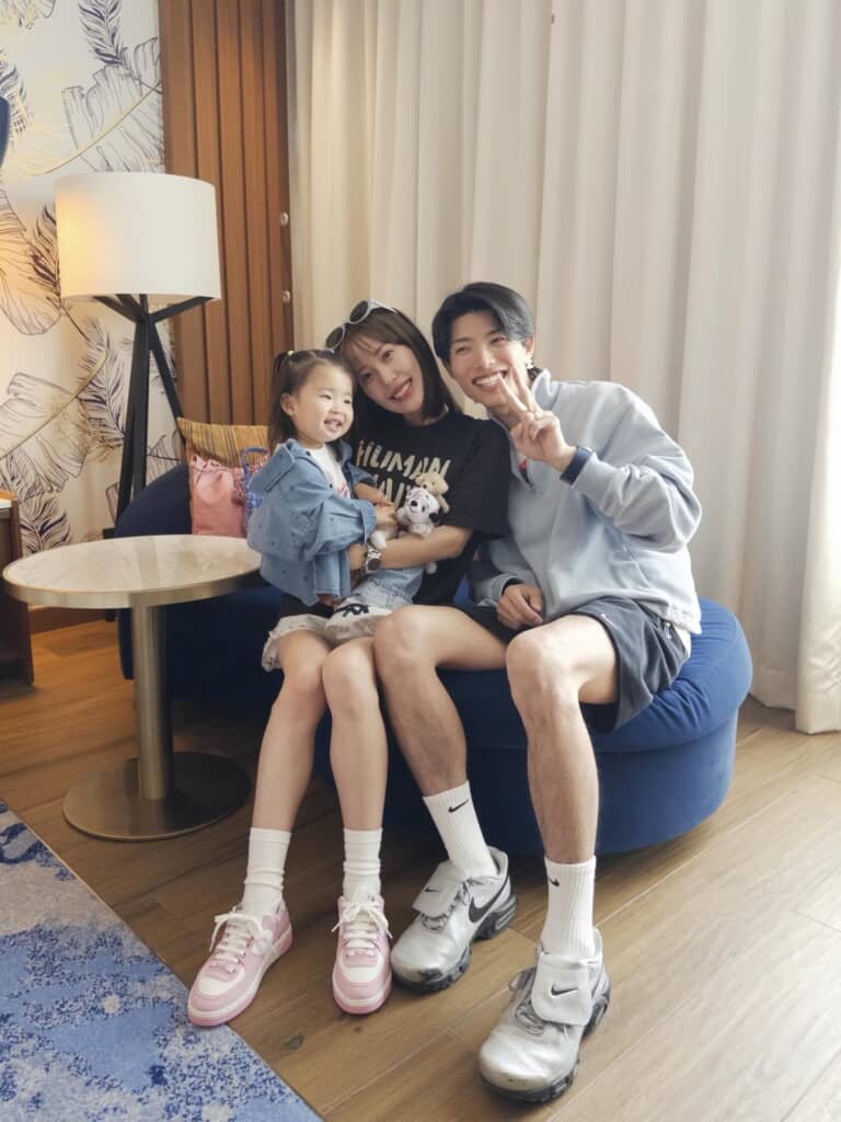 戸田さんに似ているほーちゃんさんの家族写真