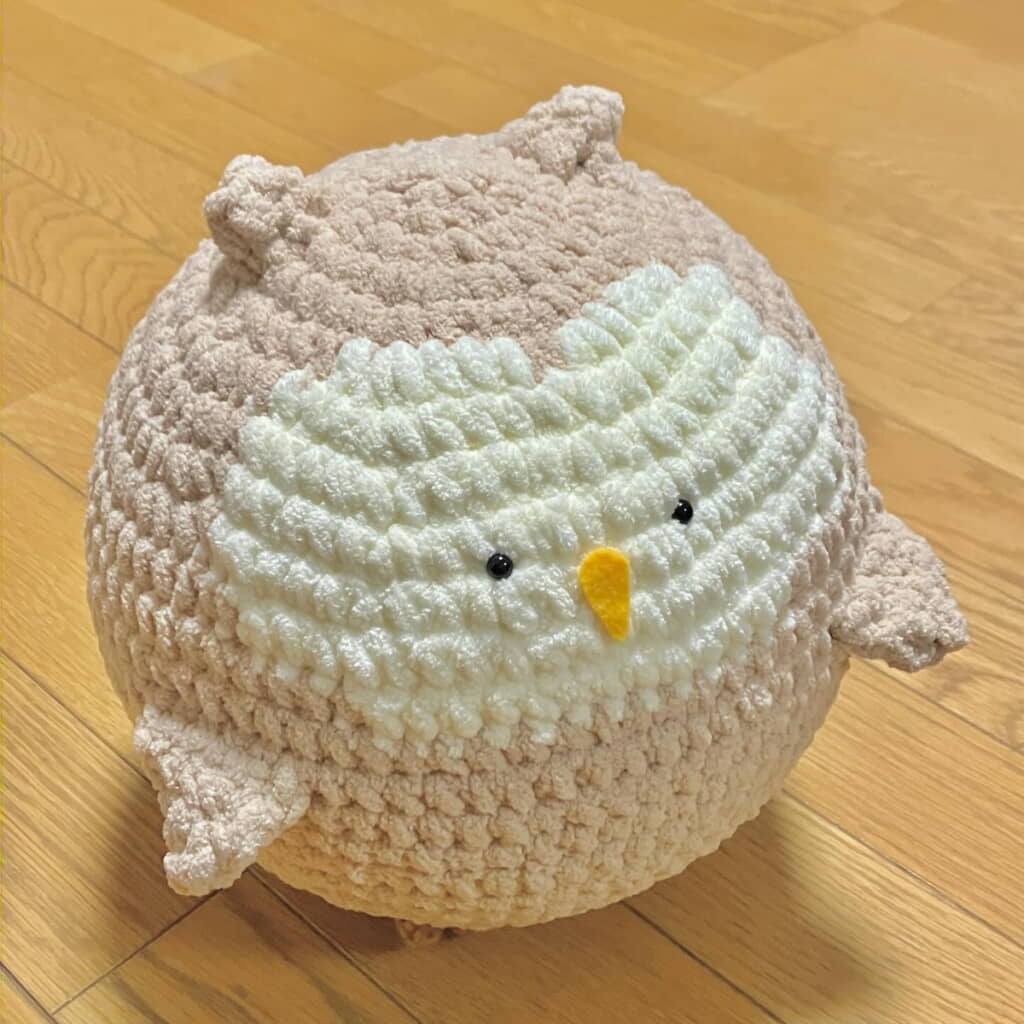 斜め上から見てもきれいな球体
