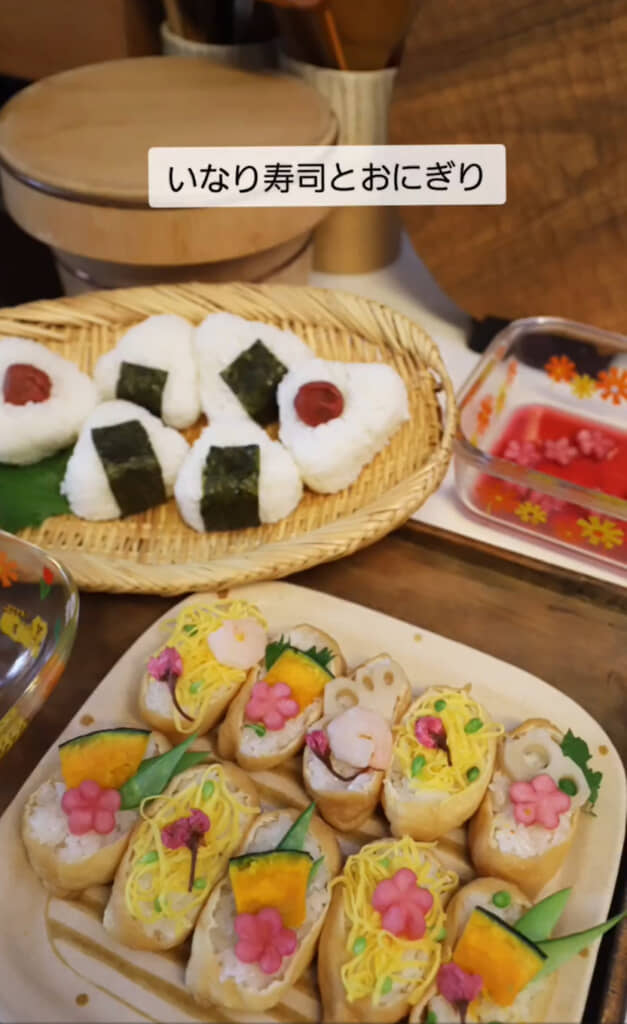 いなり寿司とおにぎり