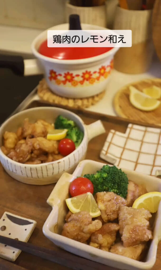鶏肉のレモン和え