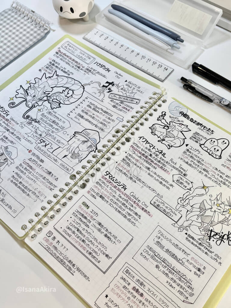手書きのポケモンプレイ日記（2枚目）