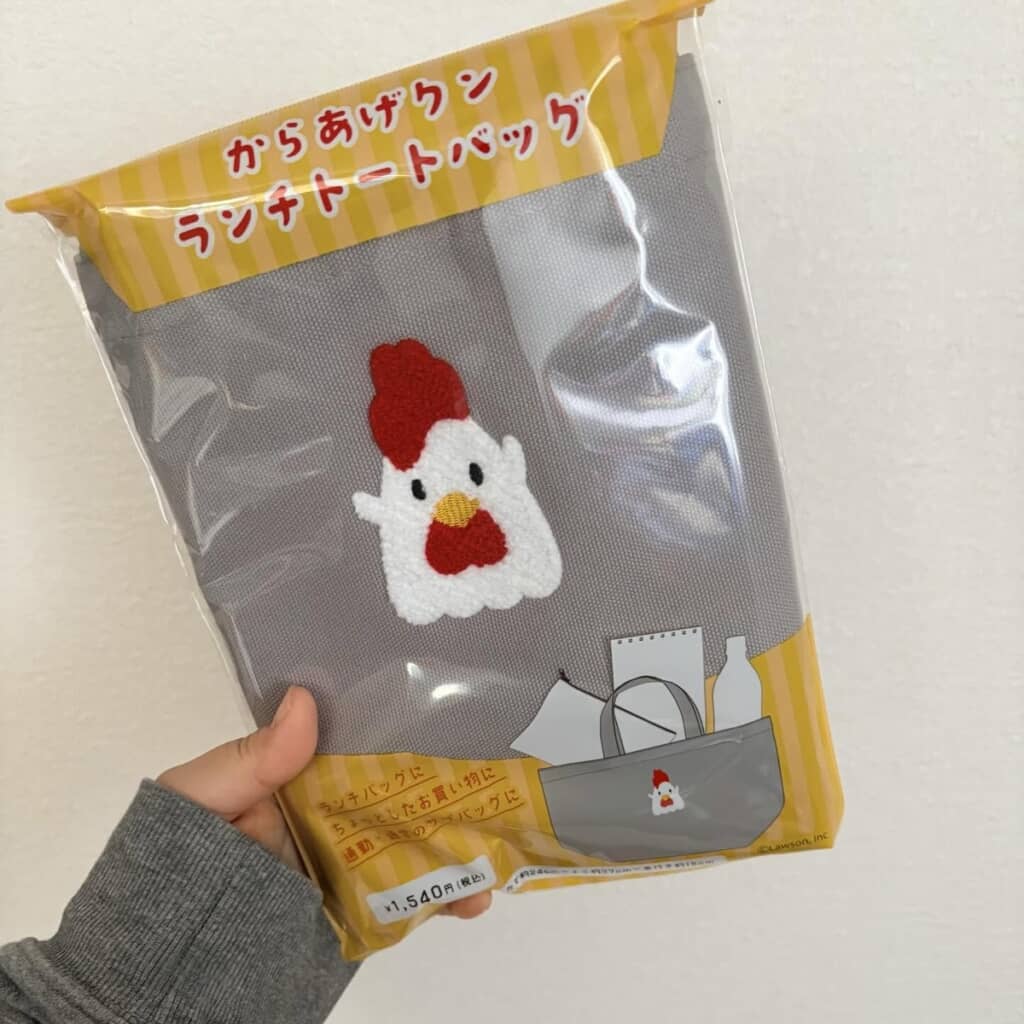 からあげクンランチトートバッグのパッケージ