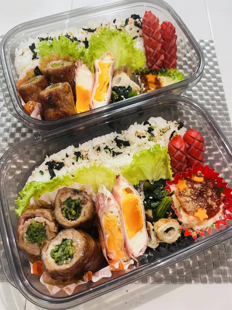 息子たちに作ったお弁当