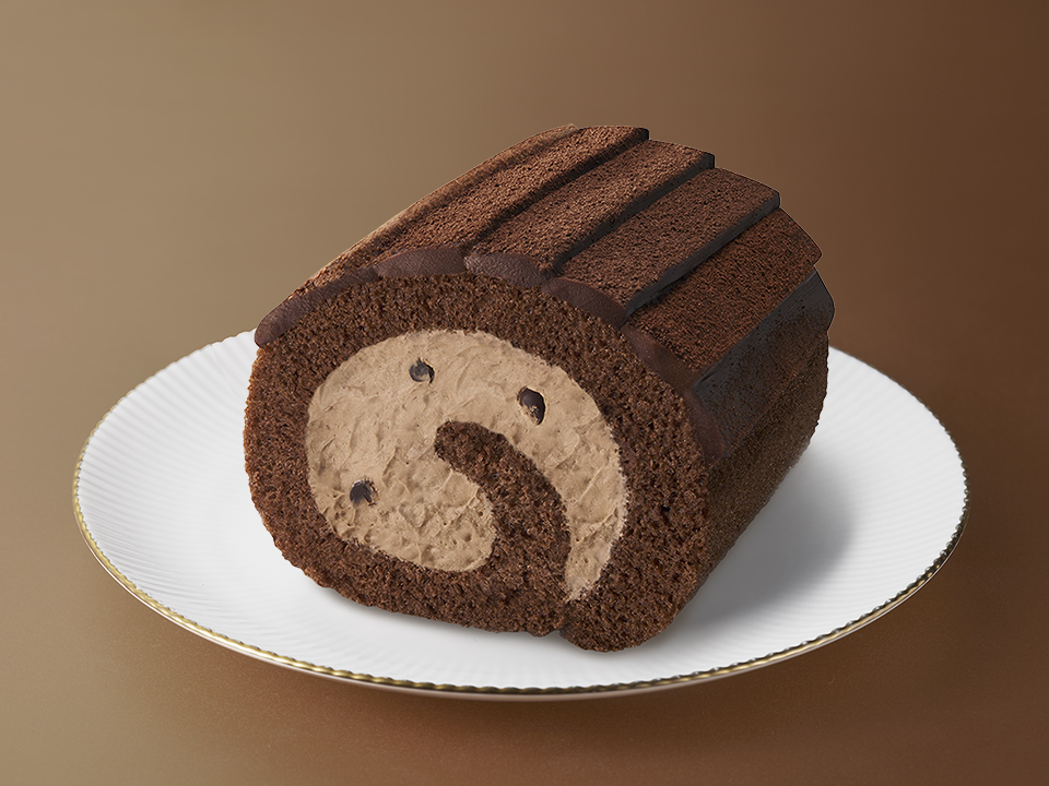 「プレミアムショコラロール」の断面イメージ