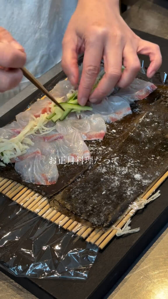 食感も見た目も華やかな昆布巻き
