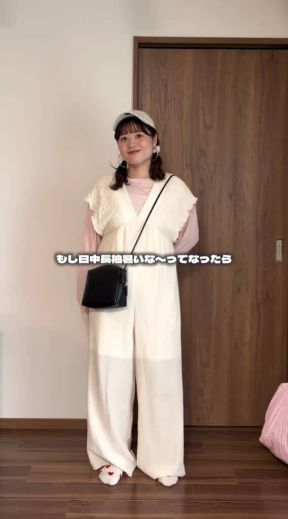 ちょい甘めのカジュアルコーデ