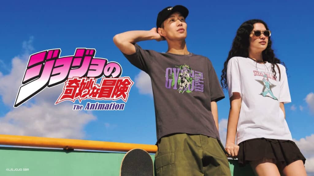 GU×アニメ『ジョジョの奇妙な冒険』（画像出典：GU公式サイト）