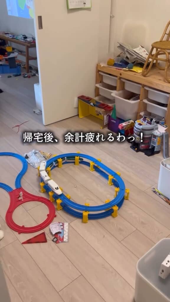 動いたままのプラレール