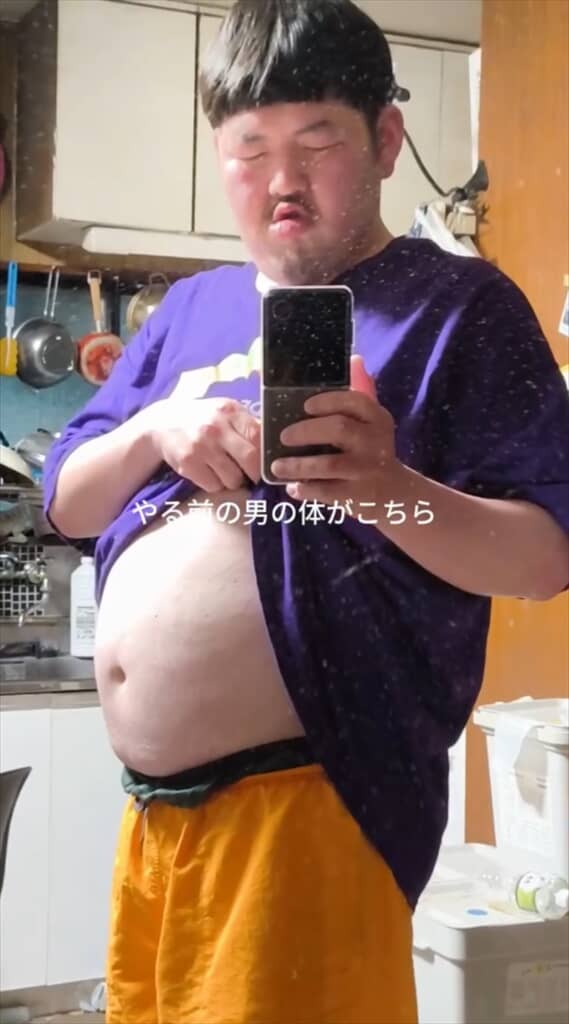 さまざまなダイエット方法を検証している「1週間で痩せる男」さん
