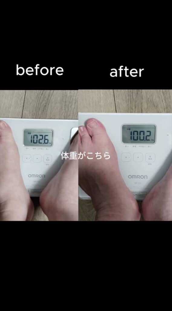 体重100キロの男性が1週間ブルガリアンスクワットを続けるダイエット