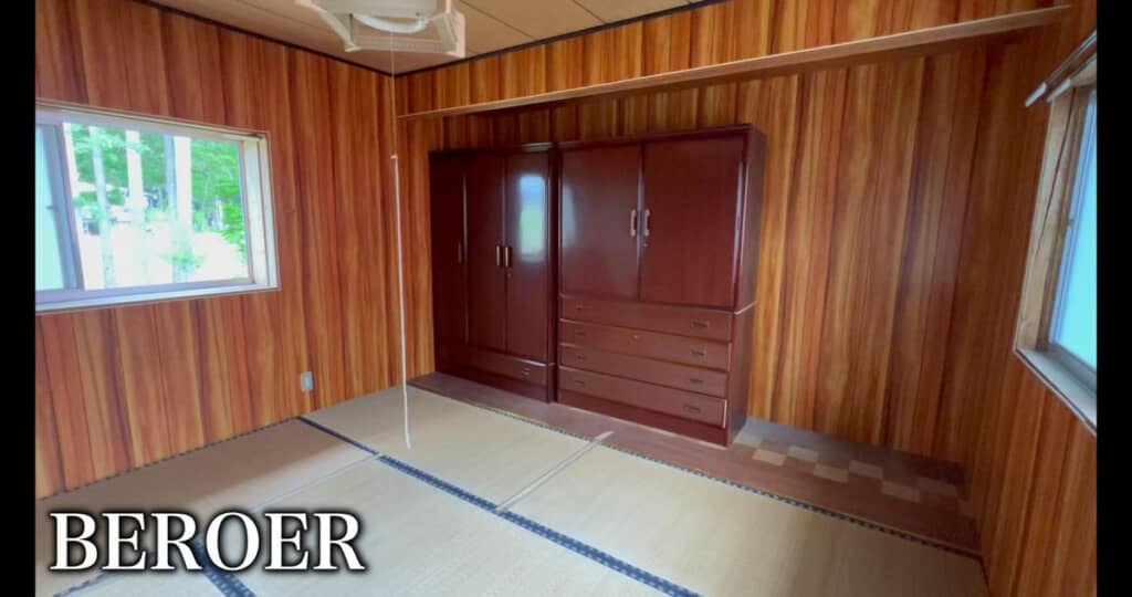 改装前の畳敷きでタンスが置いてある部屋