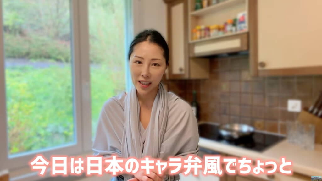 キャラ弁風の夕食を作ります