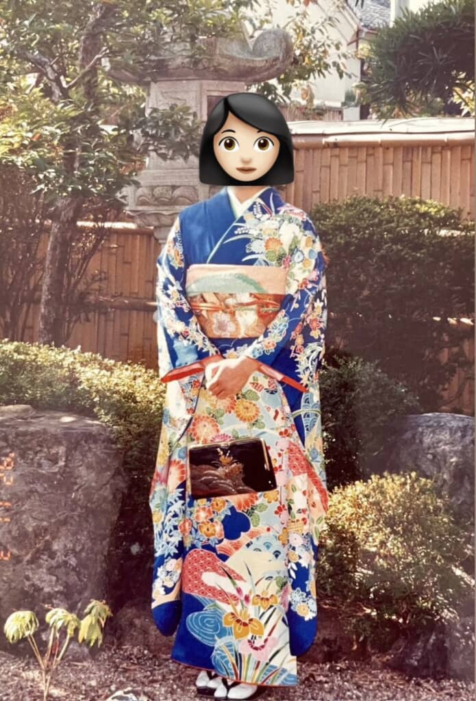 成人式での母