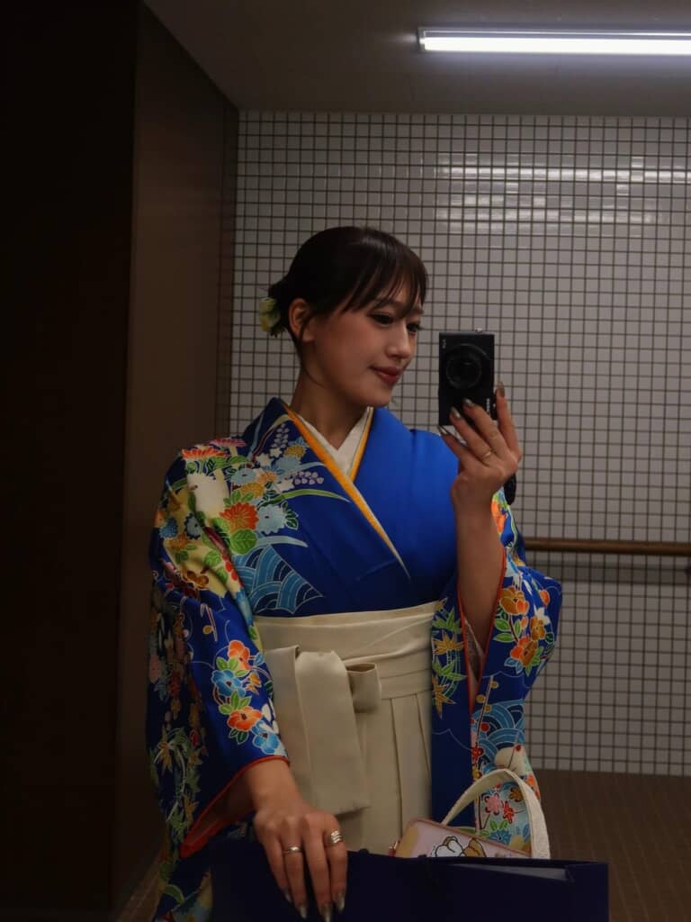 振袖姿のAyaneさん
