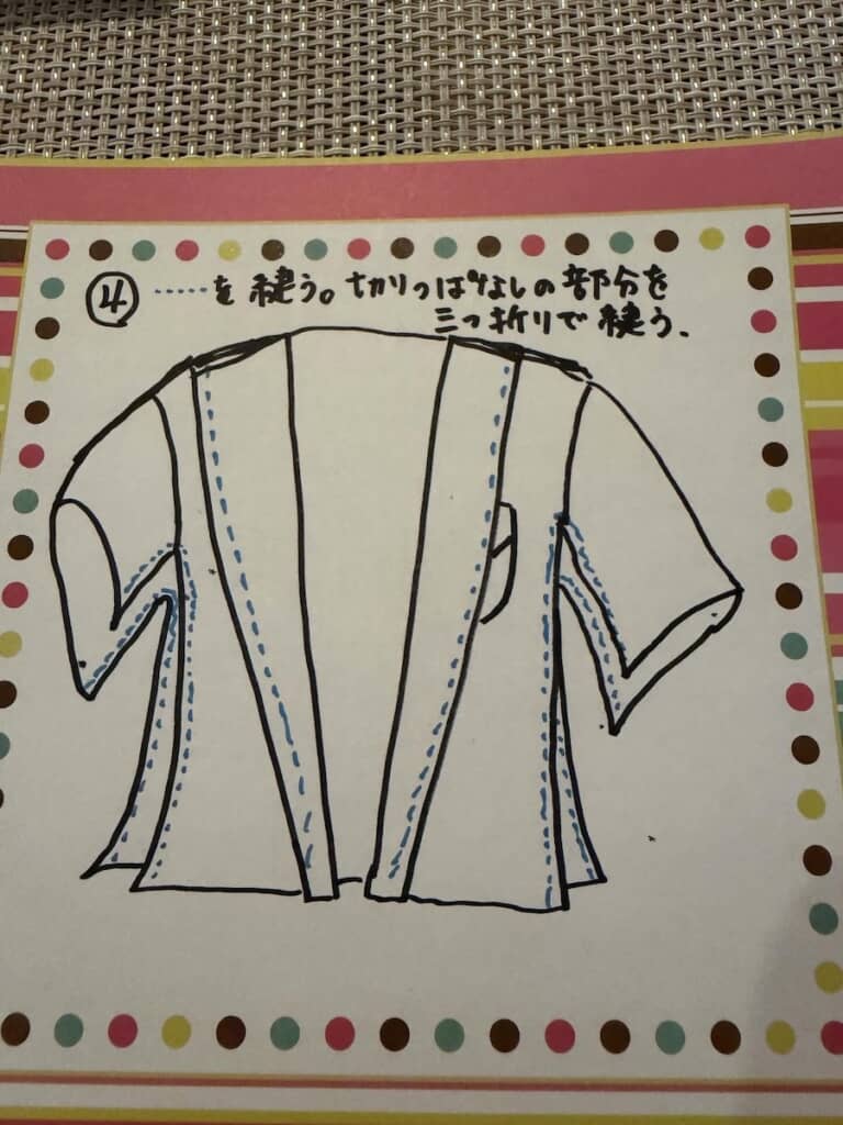 点線部分を縫って完成