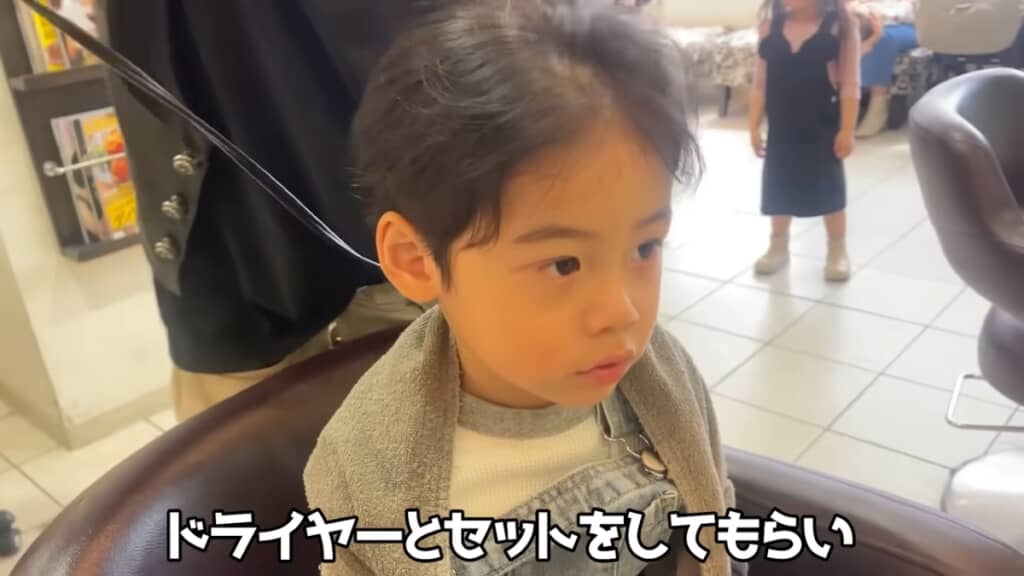 ヘアセットをして完了
