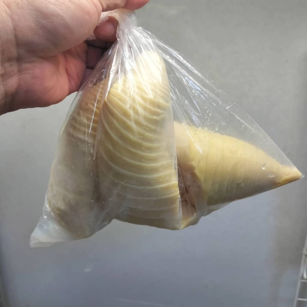 アク抜きしたタケノコは嬉しいですね